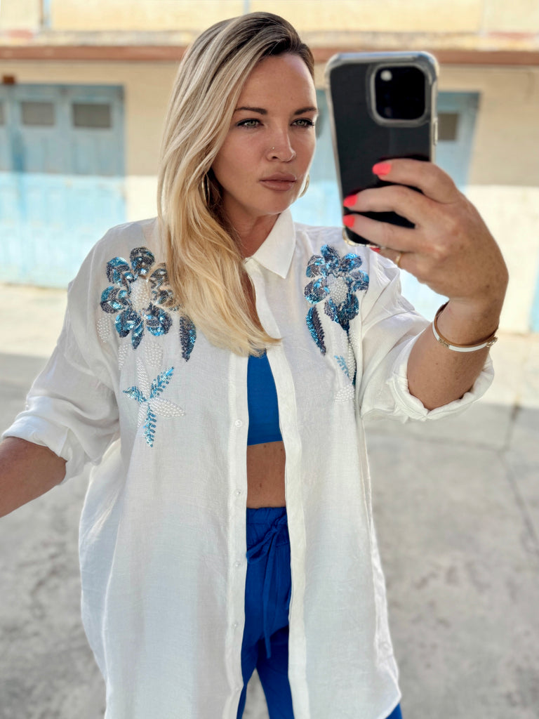 Siracusa Bloom Sequins Shirt