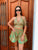 Green and Tangerine Halter Boho Set