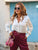 The Chantilly Satin Trousers - Fuschia - Bougie Collection