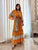 Tangerine Boho Dress