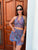 Blue and Red Halter Boho Set