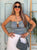 The Arabella Top - Silver Blue