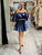 Navy Off Shoulder Loose Dress