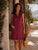 The Bellissima Bordeaux Dress - Bougie Collection