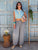 Silver Grey Viscose Balloon Trousers