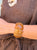 Amber Glow Resin Bracelet