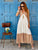 Sand Dune Contrast Maxi Dress