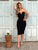 Noir Contour Midi Dress
