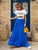 Royal Capri Flow Cotton Skirt