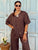 Monaco Pure Linen Co-ord - Mocha