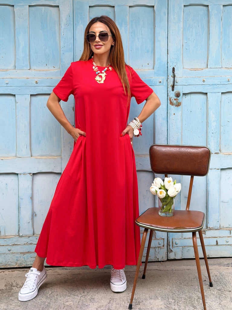 Sunset Stroll T-Shirt Maxi Dress