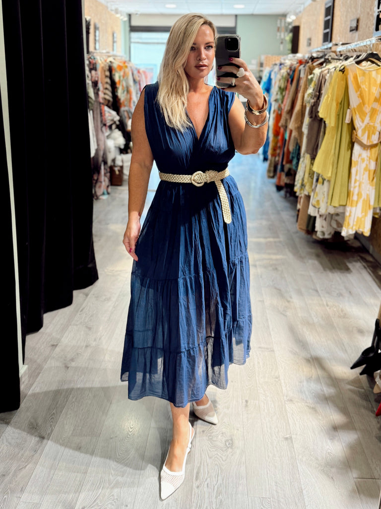 Navy Cotton Dress