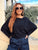 Black Batwing Sweater
