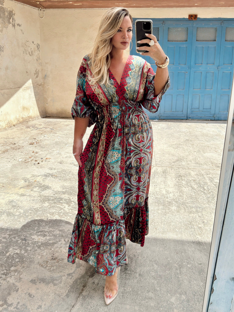 Chianti Maxi Boho Dress
