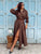 Varenne Belted Shirt Dress - Mocha