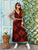 Mocha Palm Maxi Dress