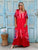 Maison Élan Luxe Viscose Maxi Dress - Rosso