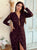 Léontine Floral Velvet Maxi Dress - Mocha