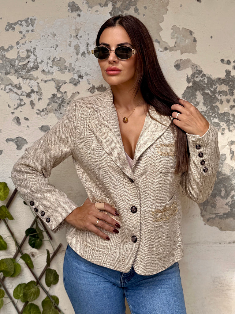 Valençay Herringbone Blazer