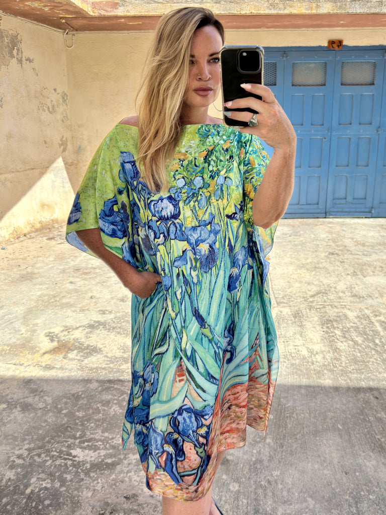 Van Gogh Silk Kaftan