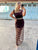 Chocolate Fine Lace Maxi Dress