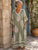 The Marabella Paisley Kaftan Dress - Sage
