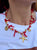 Coral Star Charm Necklace