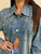 Isaline Beaded Floral Denim Shirt