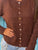 Bijou Novelty Button Cardigan - Chocolate