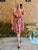 Coral Paisley Loose Dress