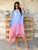 Azure Blush Pure Silk Kaftan