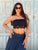 Navy Lace Bandeau