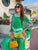 Emerald Sunset Silk Co-Ord Set