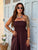 Mocha Amara Bandeau Jumpsuit
