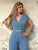 Riviera Crystal Blue Couture Jumpsuit