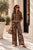 The Firenze Leo Luxe Print Co-Ord (Burnt Orange Trim) - Luxe Collection