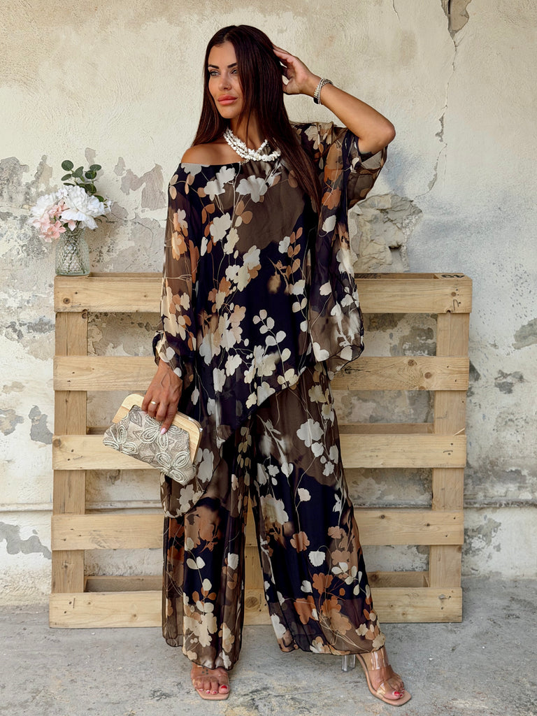 Mocha Reef Pure Silk Co-Ord