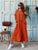 Capri Pure Linen Two-Piece Set - Burnt Orange