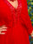 Desert Red Pearl Silk Dress