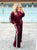 Bordeaux Stripe Luxe Tracksuit