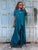 Petrol Cascade Silk Satin Co-ord Set