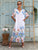 Jardin Bleu Viscose Maxi Dress