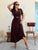 The Honfleur Dress - Mocha - Bougie Collection