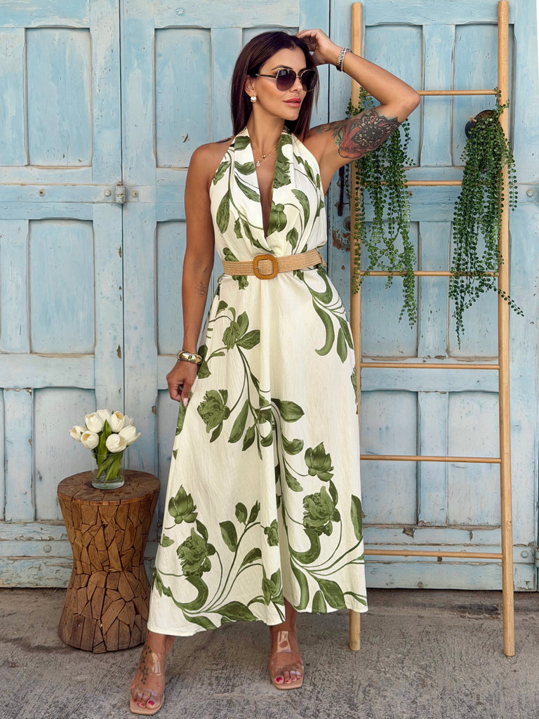 The Isla Halter Maxi Dress