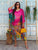 The Fuchsia Arte Silk Kaftan Dress
