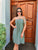 Olive Strapless Beaded Dress