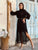 Apolline Tie-Neck Maxi Dress - Black