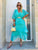 Sea Green Silk Dress