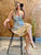 Blue and Gold Sunspell Boho Dress