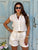 Monaco Viscose-Blend Shorts Co-Ord – White